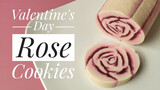 Valentine's Day Sliced Rose Cookies And Ice-Boxed Cookies