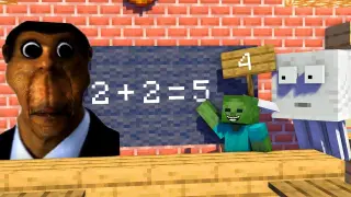 Monster School : BABY MONSTERS OBUNGA FACE BECOME TEACHER CHALLENGE - Minecraft Animation