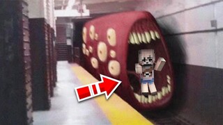 เมื่อโดนรถไฟจอมเขมือบกินเข้าไป แต่ดันหาทางออกไม่เจอ!!(Minecraft เอาชีวิตรอด)