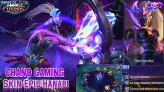 Hanabi New Skin Gameplay I Rakshesha Hanabi I by Chano Gaming-Mobile Legends