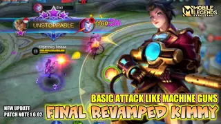 Kimmy Revamp , Final Revamped Kimmy Gameplay - Mobile Legends Bang Bang