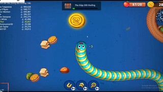 Worms zone.io 289 Rắn Phàm ăn - Vùng Giun Đất 3