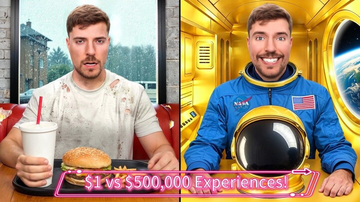 $1 vs $500,000 Experiences!