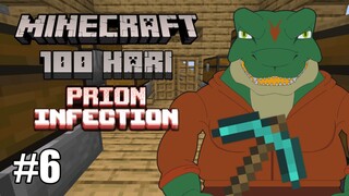 Membangun Gudang Sederhana! 100 Hari Terror Prion Infection di Minecraft Indonesia Episode 6
