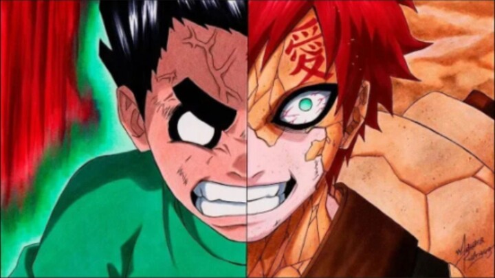 rock lee vs gaara