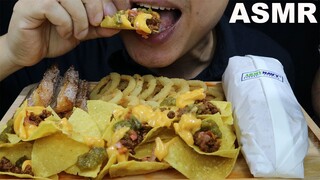 ASMR EATING 🥪🥤 ARMY NAVY STEAK SANDWICH, ONION RINGS, NACHOS & CHURROS | NO TALKING