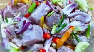 KINILAW NA TUNA SA GATA | SIMPLENG RECIPE PANG PULUTAN