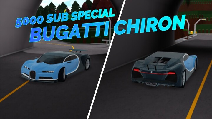 Micro block car - Bugatti Chiron Speedbuild Remake (Roblox Build a Boat for Treasure) 5k sub special