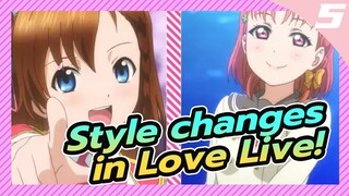 Style changes in Love Live!