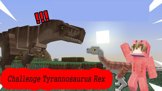 [Game]Kebangkitan Dinosaurus di Minecraft, Menantang T-Rex