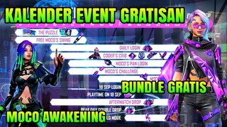 FREE FIRE!! BOCORAN EVENT GRATIS, SKIN KATANA COBRA, MOCO AWAKENING, 0B30 UPDATES