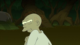 In Futurama: The Lord of the Rings parody, Fry was bewitched by the Dark Crystal and transformed int