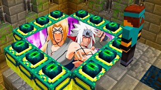 minecraft mas... Portal para o mundo do JIRAYA e TSUNADE!