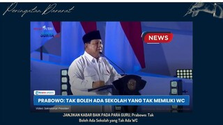 Janji Kabar Baik Ke Guru Prabowo mendapatkan respon Hangat