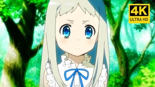 【4K】《Anohana》OP「青い栞」MAD·AMV | AI restored image quality enhanced version