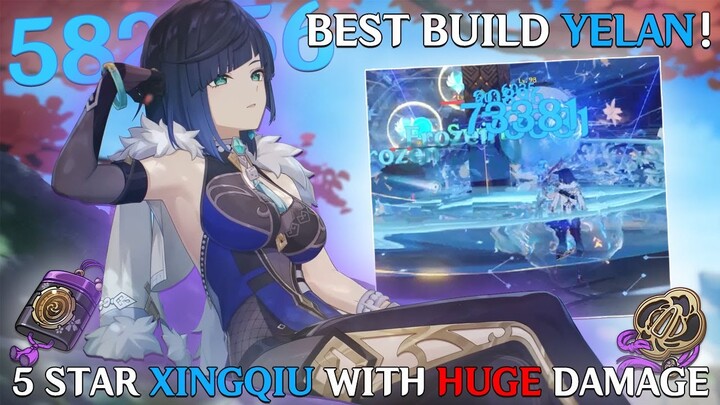 POWERFUL HYDRO DPS! Best & Easy Build For YELAN! | Genshin impact Indonesia