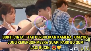 BUKTI CINTA !! TAK PERDULIKAN KAMERA  KIM YOO JUNG KEPERGOK MESRA SUAPI PARK BO GUM LAGI BUCIN  😍💛