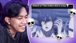 attack on titan dub india ngakak cok 💀 - KOMEDI DISCORD EXTRA COMBO