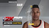 NBA 2K20 - How to Create Jayson Castro | Face Creation and Realistic Jumpshot