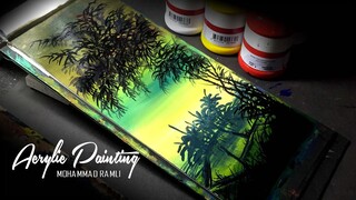 BAMBOO PAINTING | ACRYLIC PAINTING | MOHAMMAD RAMLI