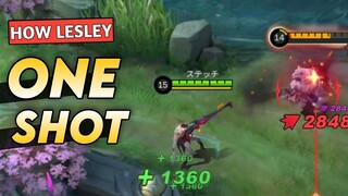 MLBB: How To One Shot Early Using Lesley Best Build 2021