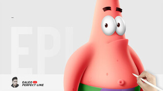 ออกแบบ|ภาพวาดแผง|Patrick Star