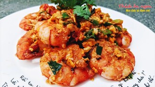 Tôm sốt trứng muối - Fried shrimp with salted eggs - THÍCH ĂN NGON