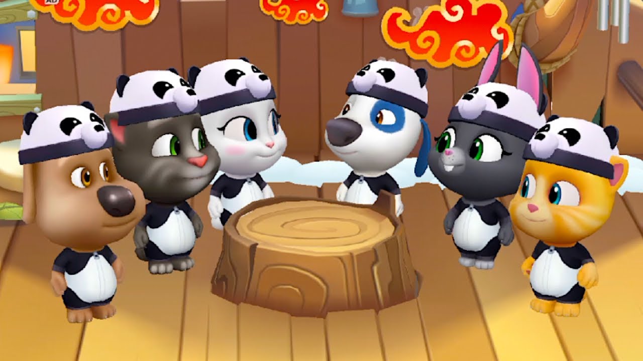 Talking Tom Friends - All Friends in Chinese New Year Update Gameplay Part  46 - Bilibili