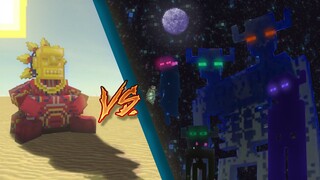 MOWZIE`S BARAKO OF THE SUN CHIEF vs FARLANDERS MOB | LIGHT VS DARKNESS | MASSIVE TITAN | MINECRAFT