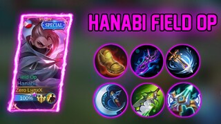 HANABI NEW SKIN FIELD OP  QUEEN OF LATE GAME | - MLBB