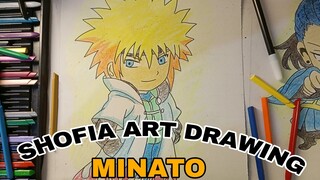 menggambar Minato bokap pak kades naruto