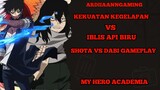 Shota Kekuatan kegelapan Vs dabi Iblis api biru gameplay game my hero academia