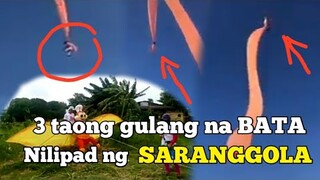 3 Taong gulang na BATA nilipad ng SARANGGOLA watch this