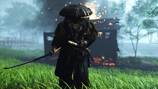 Ghost of Tsushima - Dark Straw Hat Swordsman - Combat Gameplay - PS5