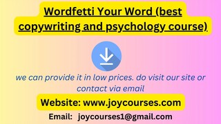 Wordfetti Your Word (best copywriting and psychology course)