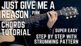 P!nk - Just Give Me A Reason ft. Nate Ruess Guitar Chords Tutorial + Lesson by Beginner