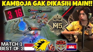 Yg di Tunggu2 ONIC INDONESIA VS KAMBOJA!! ONIC TERLALU KUAT SI! KAMBOJA DI BANTAI ABIS2AN!! MATCH 1