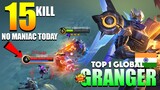 Granger New King, No Maniac for Today! | Top 1 Global Granger Gameplay By ༺✟GODFREE✟༻ ~ MLBB