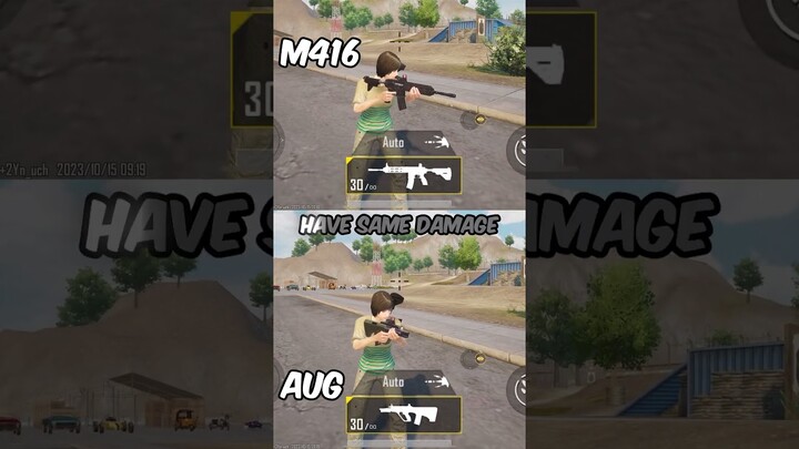 M416 vs AUG Which is Better? #shorts #bgmi #pubg