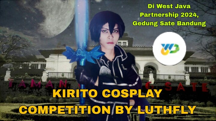 Kirito Cosplay Performance by LUTHFLY di West Java Partnership 2024, Gedung Sate Bandung. #JPOP