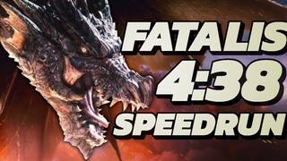 KILLING FATALIS WITHOUT A DRAGONATOR | MHW: ICEBORNE - FATALIS SPEEEDRUN - 4:38