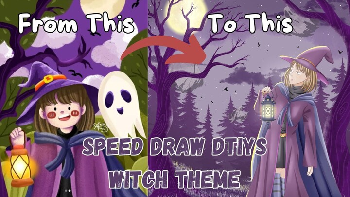 Speed Draw DTIYS Witch Theme