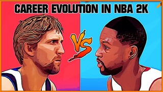 DWYANE WADE vs DIRK NOWITZKI, evolution in NBA 2K