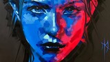 [Hội họa] Chị gái Tây vẽ tranh acrylic nhân vật chủ nghĩa hiện thực