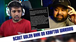 ScOut Goldy Bhai On Bgmi Warning 🥹 - React On Hector Matter