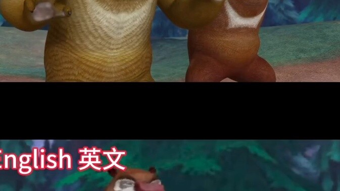 Boonie Bears adalah meme yang populer, tetapi versi bahasa Inggrisnya