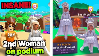 NEW Nr3 Bubbler of ALL TIME showcases her INSANE Inventory in Roblox Bubble Gum Simulator