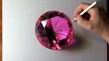 Melukis berlian ungu yang lebih nyata dari aslinya?
