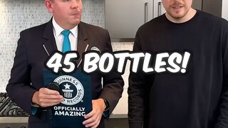mrbeast world record for bottle broken