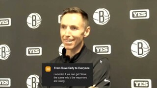 Steve Nash reacts to Kyrie Irving scores 38 as Nets beat Bucks 126-123